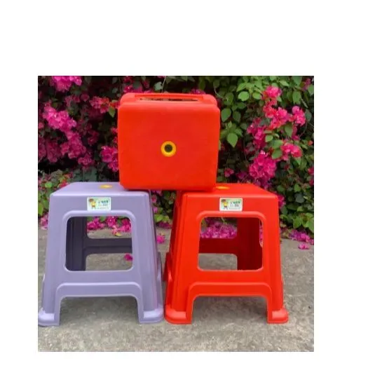 塑料波纹凳（凳面30*26cm，高48cm）颜色随机